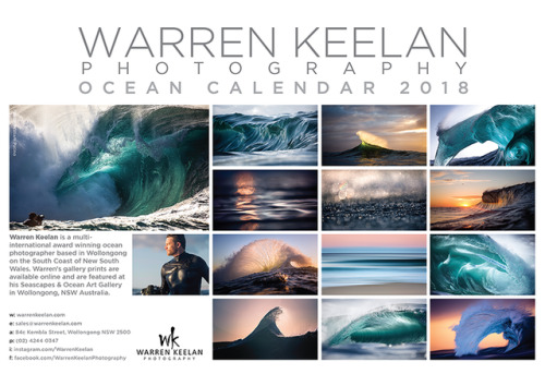  2018 OCEAN CALENDARS - Order Now for Christmas!www.warrenkeelan.com/products/2018-ocean-calendarIf 