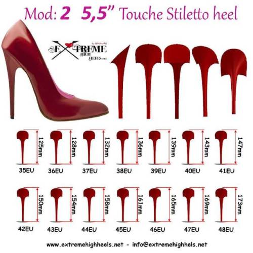 From now on you can see in al our products the different styles of heels and heights of them www.ext