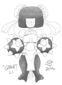 callmepo:  Going out tonight so I had some time to do another Steven Universe mash-up - Garnet-Li!   &lt; |D’‘‘‘‘@slbtumblng
