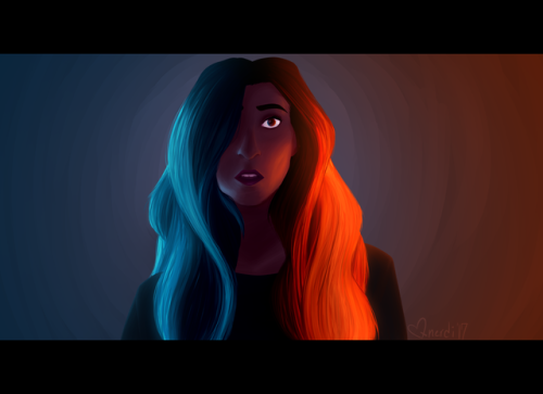 But you’re just a ghost now.Painting of thegabbieshow bc I love the lighting in her new music vid! N