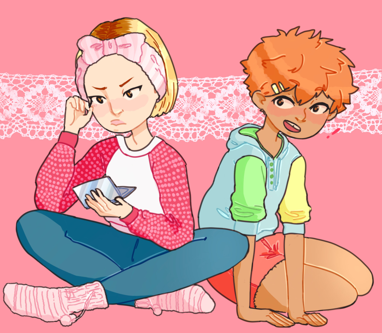 iolitee:  hinata is impressed  by his datemates awesome eyeliner skills