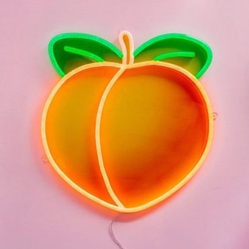 littlealienproducts: Peach Neon Light by SohoLight 