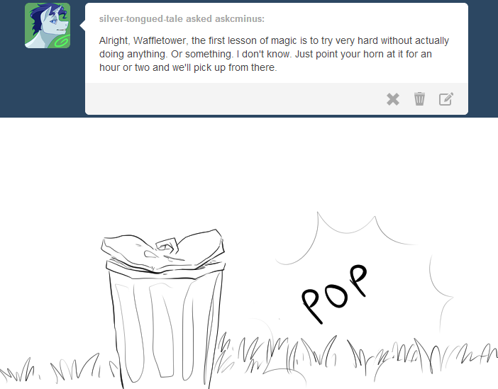 askcminus:  For those who are not aware, the only thing Wallflower can do with her