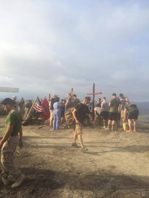 semperannoying:  More pictures of the re-establishment of the crosses on 1st’s Hill. (Part 5) 