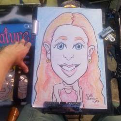 Caricature at Dairy Delight! #art #drawing