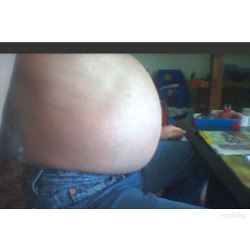 blogartus:  Incredible belly on average-size guy. A morph? Pregnant with quadruplets? How do you hide this in everyday life?