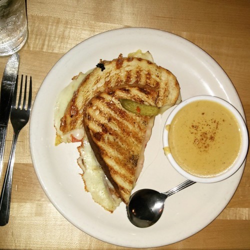 Some days call for a grilled three cheese and yummy soup. #Gainesville #GNVFL #DineGNV #AsSeenInGNV 