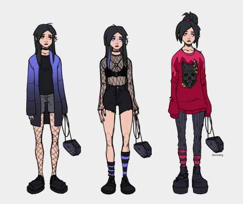 blacksmiley-c: Some outfits for Coke