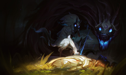 Kindred Splash - Evan MonteiroPainted for Riot Games