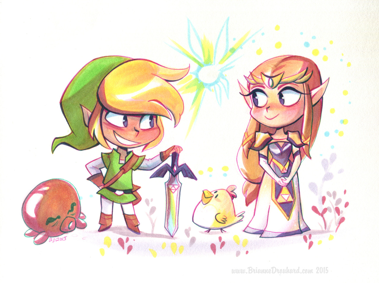briannedrouhard:  Zelda art, old and new! 