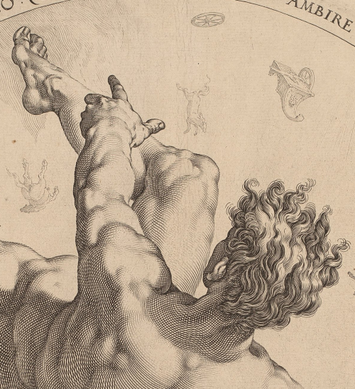 desimonewayland:Hendrik Goltzius, after Cornelis Cornelisz van Haarlem, Phaeton, 1588NGA, Washington