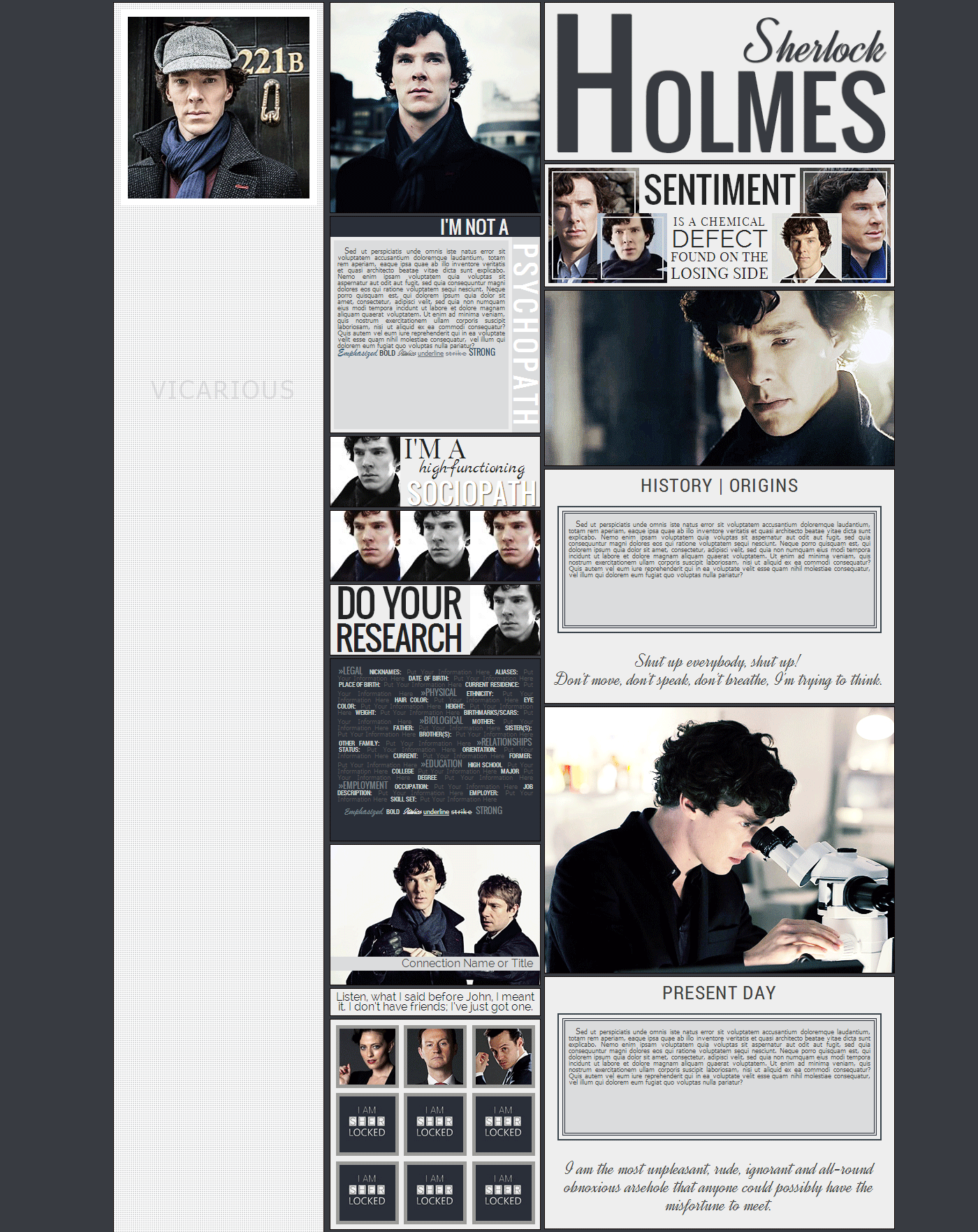Vicarious Role Play Layouts: Photo