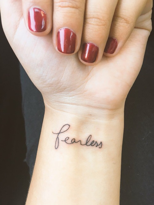 cagedanniemal: xofearless14: “To me, FEARLESS is not the absence of fear. It’s not being