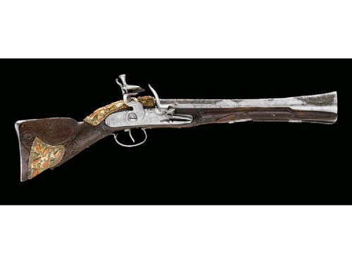 peashooter85:Turkish miquelet blunderbuss, 19th century.