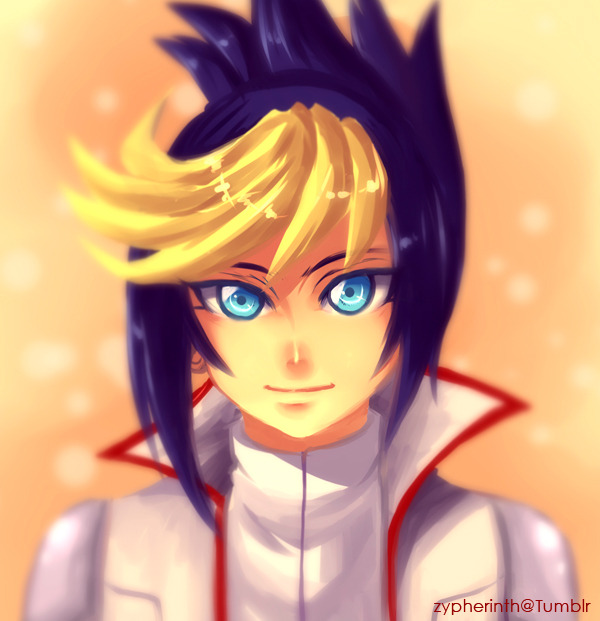 zypherinth:  Speedpaint of Yuugo~I tried to draw his looking impossible bangs but…