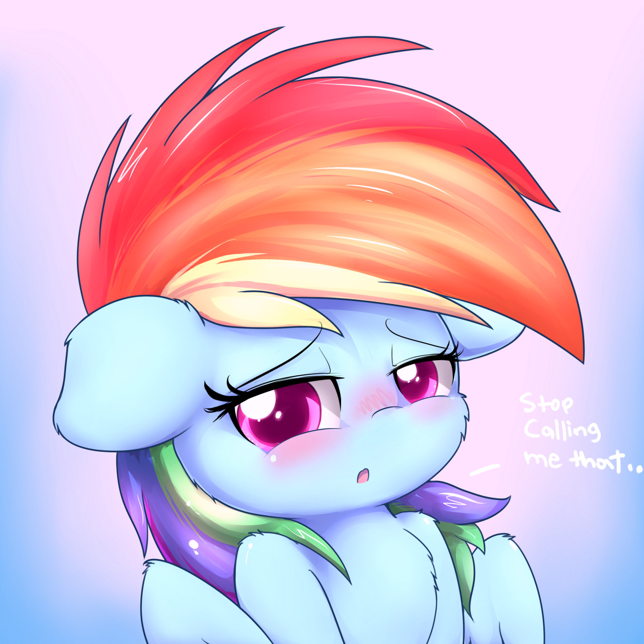 heavymetalbronyyeah:Tsundere horse DorbsDashie &lt;3