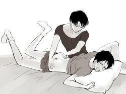 rivialle-heichou:  叽哩咕_艾伦艾…With permission to repost, do not reprint without artist permission[please do not remove source]