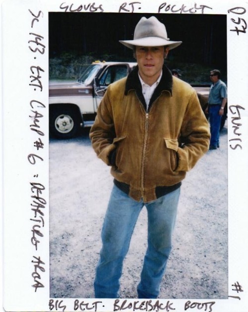 heathledger:New production polaroids of Heath Ledger from the set of Brokeback Mountain (2005)