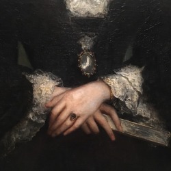 detournementsmineurs: “Portrait of an Unkown Lady, Madame St. F.” (detail) de Gustave Richard (1860-61) à la Ny Carlsberg Glyptotek Museum de Copenhague, Danemark, septembre 2017.