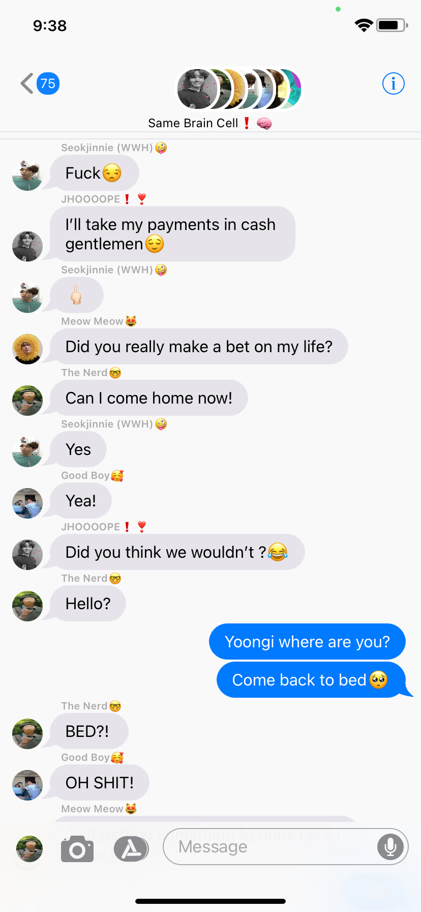 Bts Group Chat: 2.5