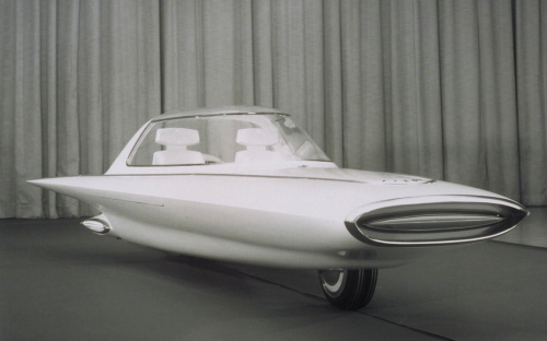 Alex Tremulis, Ford Gyron, two-wheeled concept car, 1961. Source 1 + 2 Ford Motor Company, USA.