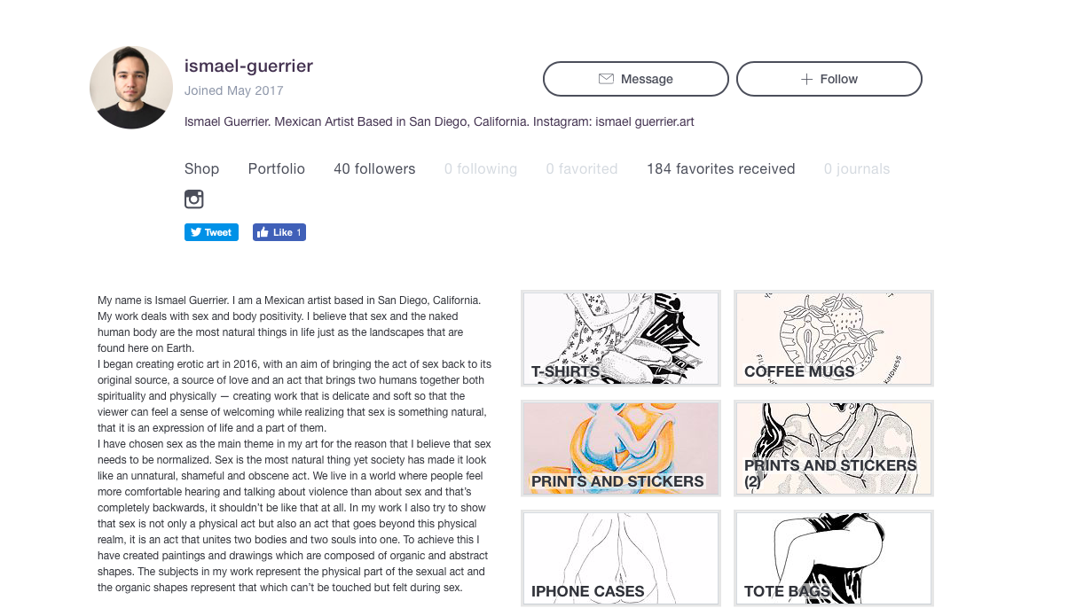 ismaelguerrier:  If you are interested in owning a piece of my art head over to my