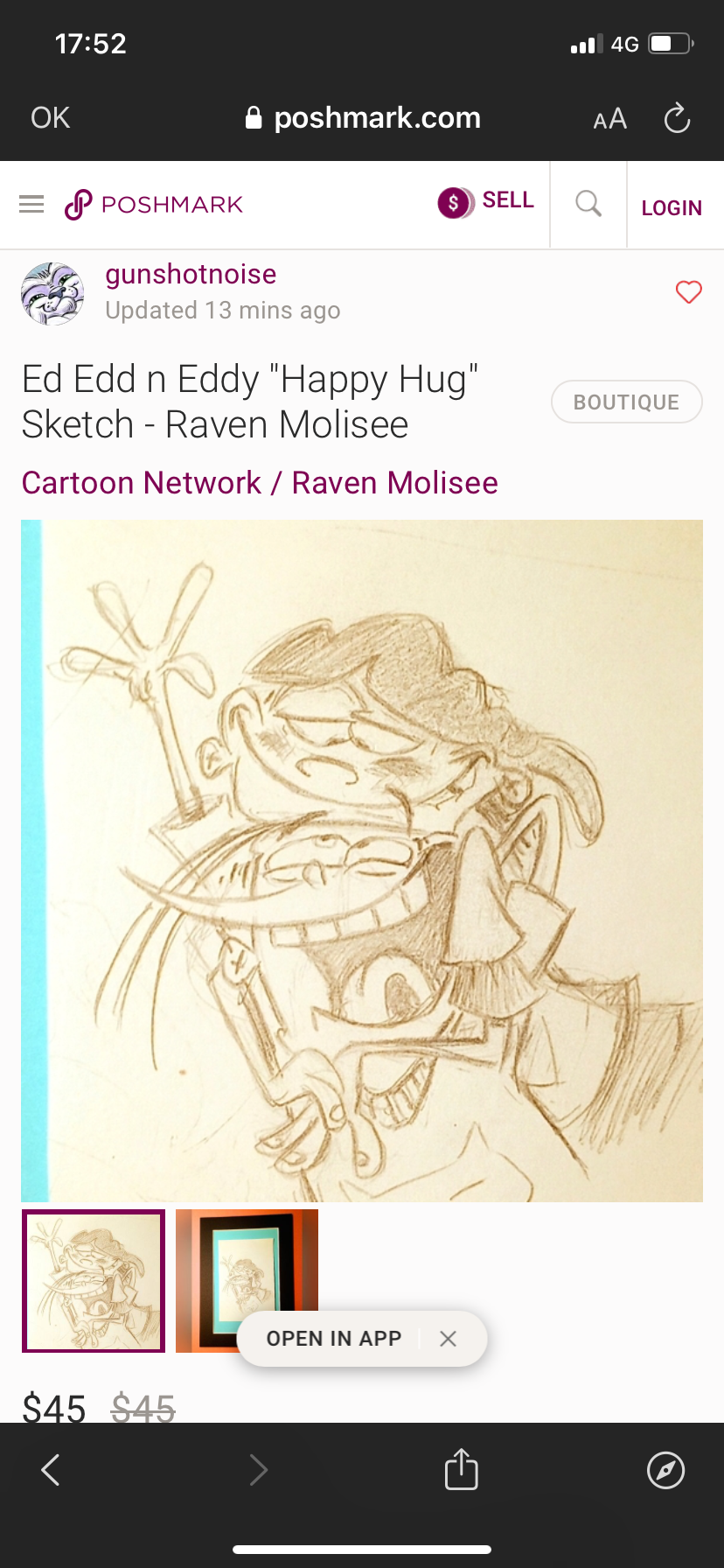 Raven Molisee (shows Storyboarder) Is Selling This Eddeddy Drawing Online (I Found The Link On His Twitter)
