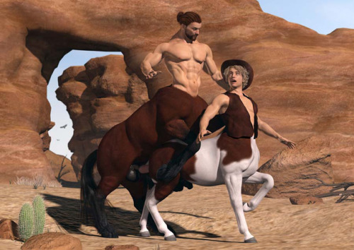 priapusofmilet:  Centaur Tale - Anonymous commission with very kind permission to be published on my blogs. It´s the story of Haley and Scott, two centaurs riding West.  