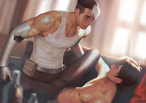 penguinfrontier:Voltron - Shiro x Keith for June rewards! Shiro is so hot!www.patreon.com/po