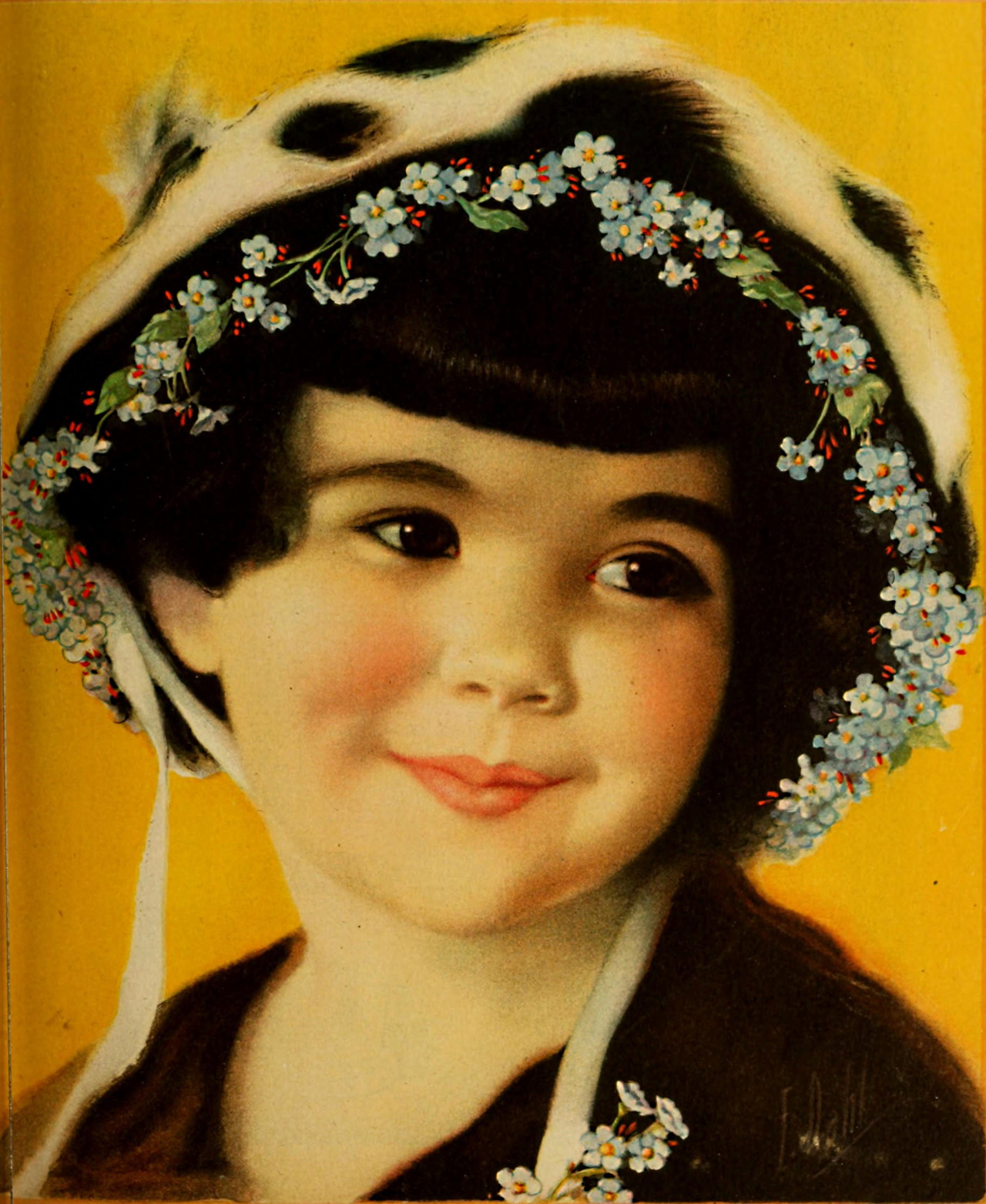 Baby Peggy Painted By E Dahl She Was The Last Living Silent Film Star baby-peggy-painted-by-e-dahl-she-was-the-last-living-silent-film-star