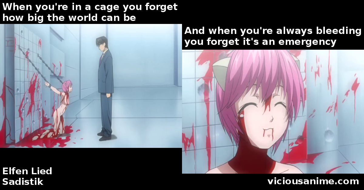 An interesting analysis of the Elfen Lied series