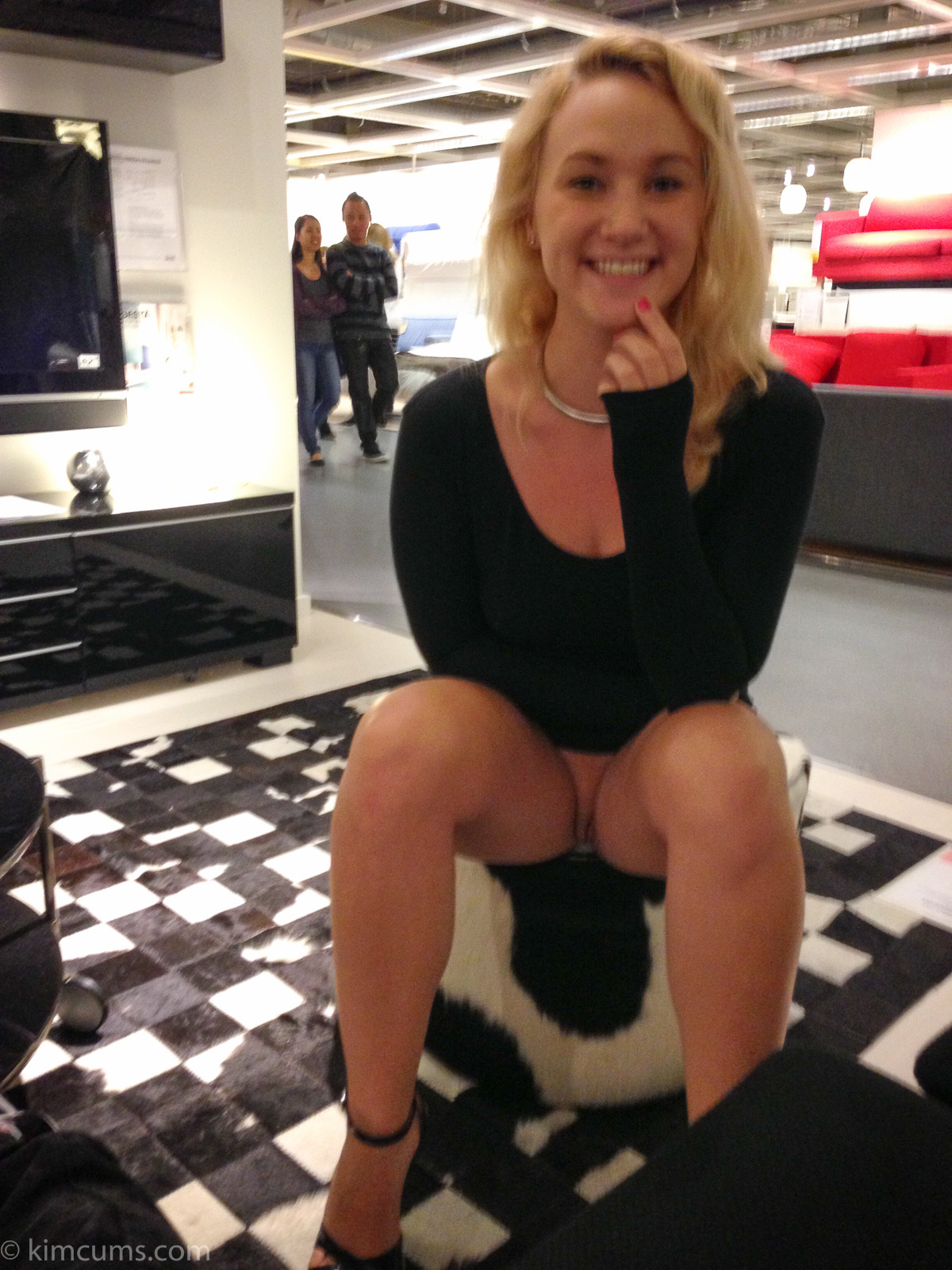 Sometimes I just like to sit around on odd, cow-patterned furniture because&hellip;