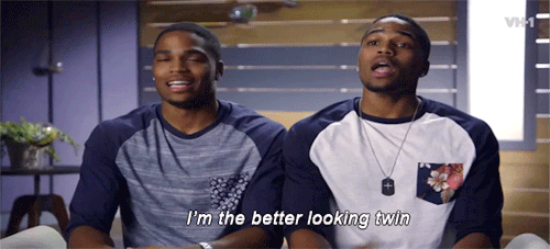 hesgorgousandnaked:  dickmakesmehungry:  missinglinc:  vh1:  Ok we can all agree you’re both the better looking twin    I will keep my nasty comment to myself. 👀👀👀  i hope i see some twin dick…lawd knows that’s my fantasy.  The one on