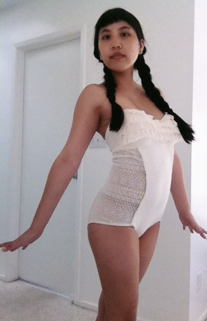 rabbureblogs:Here’s the frilly, lace one piece I’ll be wearing tomorrow!Holy crap, I just saw it’s o