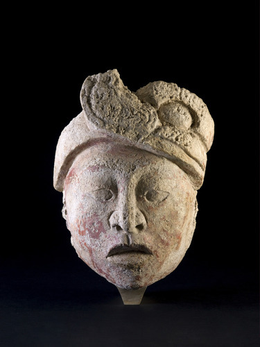 slam-african:Head from a Figure, Maya, c.600–900, Saint Louis Art Museum: Arts of Africa, Oceania, a