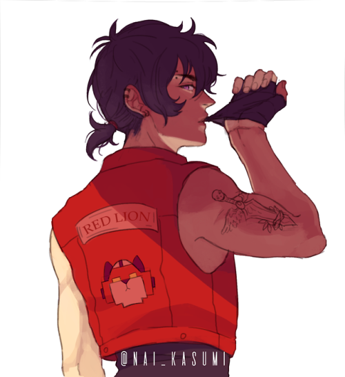 nai-kasumi:  I accepted the challenge of @kaokki  and this is my version of her biker Keith! Yay!