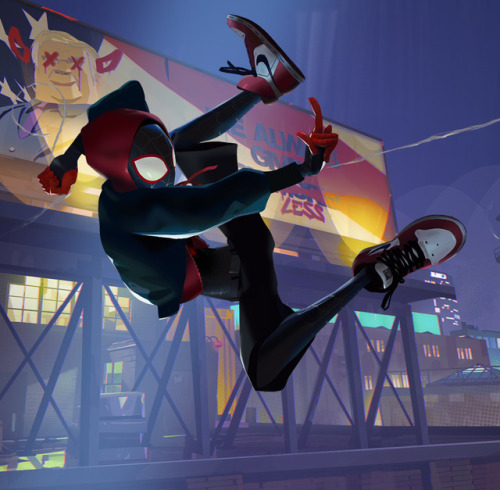 Before the release of the movie “Spider-Man: Into the Spider-Verse” i worked as characte