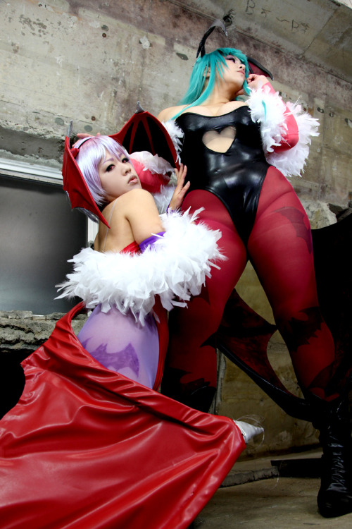 Porn Pics Darkstalkers - Morrigan & Lilith (Chouzuki