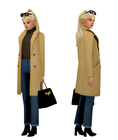 thekims4: TS4 Cold Weather Lookbook Skin 1, 2, 3 / Hair / Eyebrows / Eyes / Nosemask Clothing - TopF