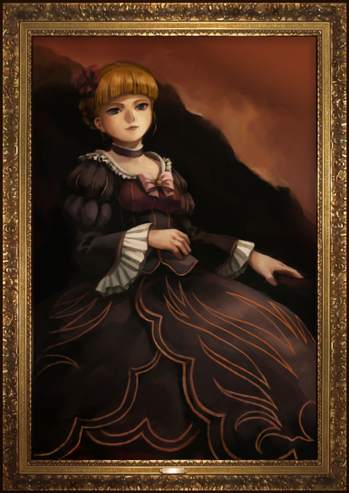 vork-jeff:  Umineko no Naku Koro ni / Chiru - HD PortraitsJust now I noticed, the portrait of EP2 has a old style of color.