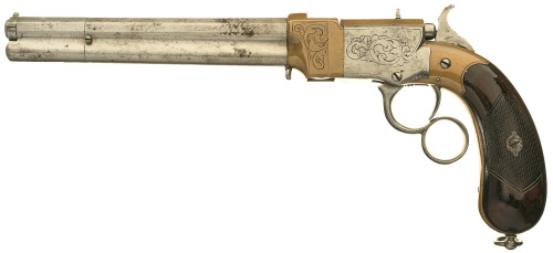 Rare Venditti lever action pistol.  Originates From Italy, circa 1870’s.  One of only 100 prod