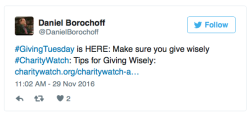 Micdotcom:  How To Pick The Right Charity To Donate To It Can Be Overwhelming Figuring