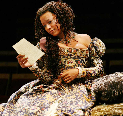 fyninasosanya:Nina as Rosaline in Love’s Labour’s Lost at the Royal Shakespeare Company, 2008. Photo