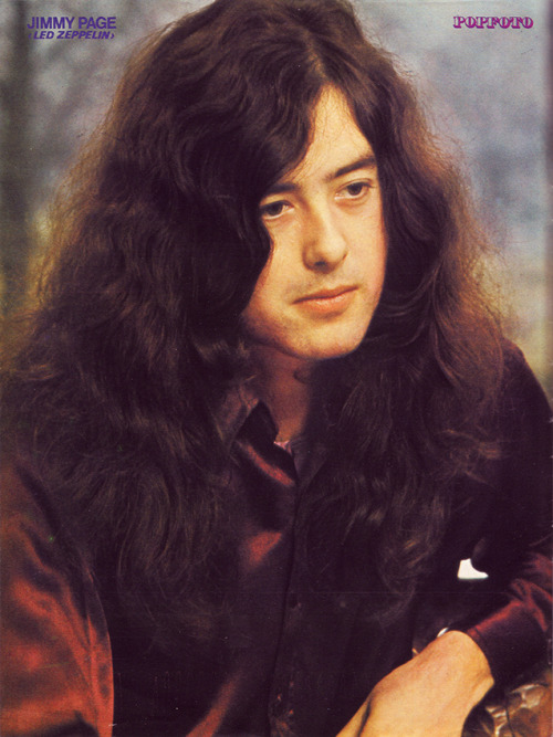 Led Zeppelin, Jimmy Page, page from german Magazine POPFOTO 1973