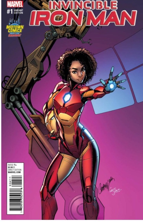 waltdisneyconfessionsrage: frontpagewoman: Old vs New. Marvel pulls orginal RiRi Williams Iron Man c