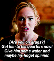 sh00t:Sara Lance + Captain Time Mom Martin’s right. With Rip gone, we could use some adult supervisi