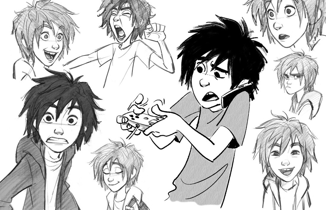 afterhoursanimationschool:  Hiro Model Sheets- BH6 by Jin Kim 