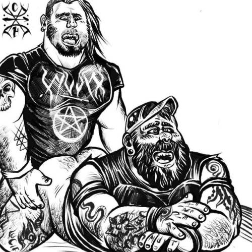 copper-head-illustrations: Heavy metal bromance