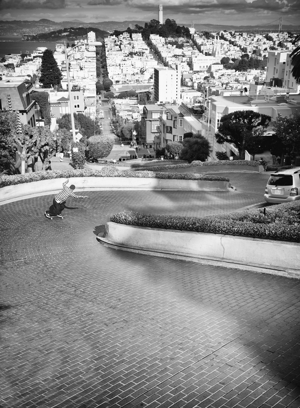 betterskatethannever:  Frank Gerwer // powerslide downhill photo David Broachto the