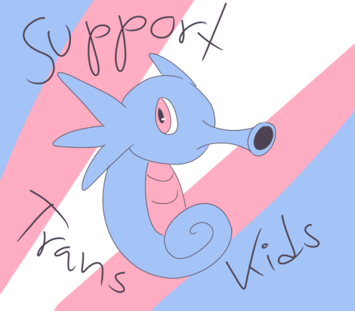 Horsea says trans rights-Please consider supporting me on kofi if you are able to <3ko-fi